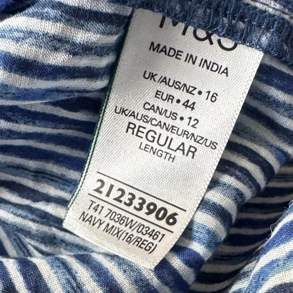 Pure 100 % Cotton Long Sleeve Blouse by M&S Collection - Picture 7 of 8